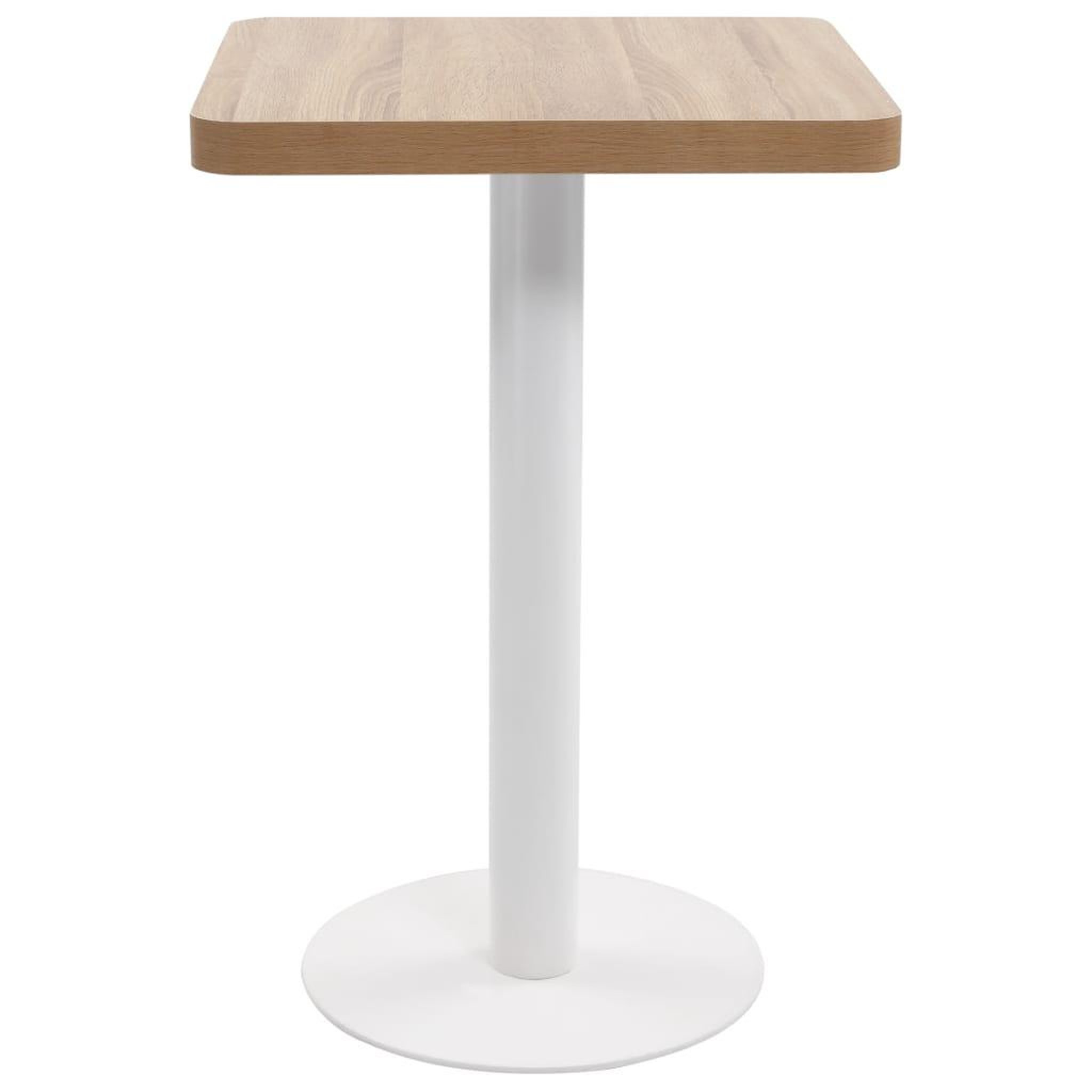 Voir la diapositive 2 : VIDAXL Table de bistro Marron clair 50x50 cm MDF