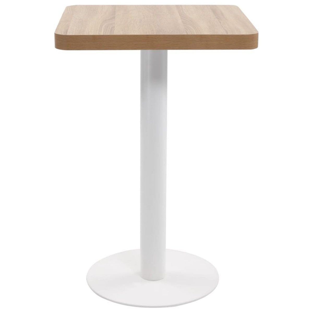 VIDAXL Table de bistro Marron clair 50x50 cm MDF