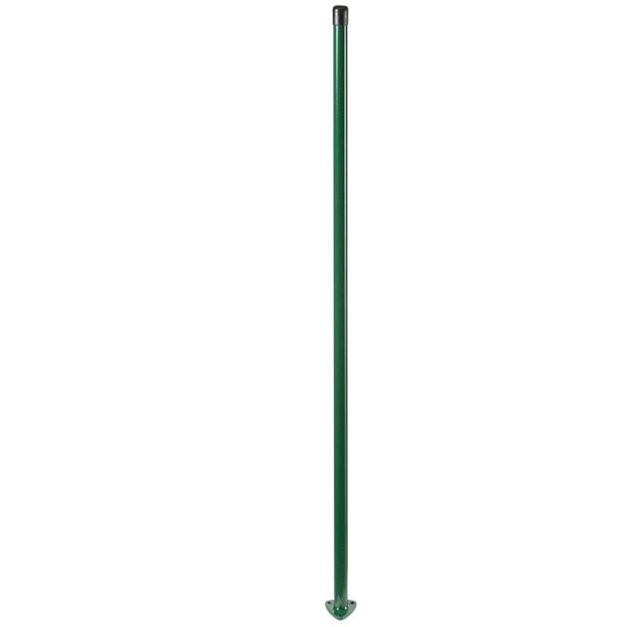 CENTRALE BRICO Poteau acier galvanisé rond univers vert, H.200 x L.4.8 x P.4.8 cm