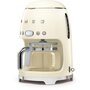 Voir la diapositive 2 : SMEG Cafetière programmable DCF02CREU creme