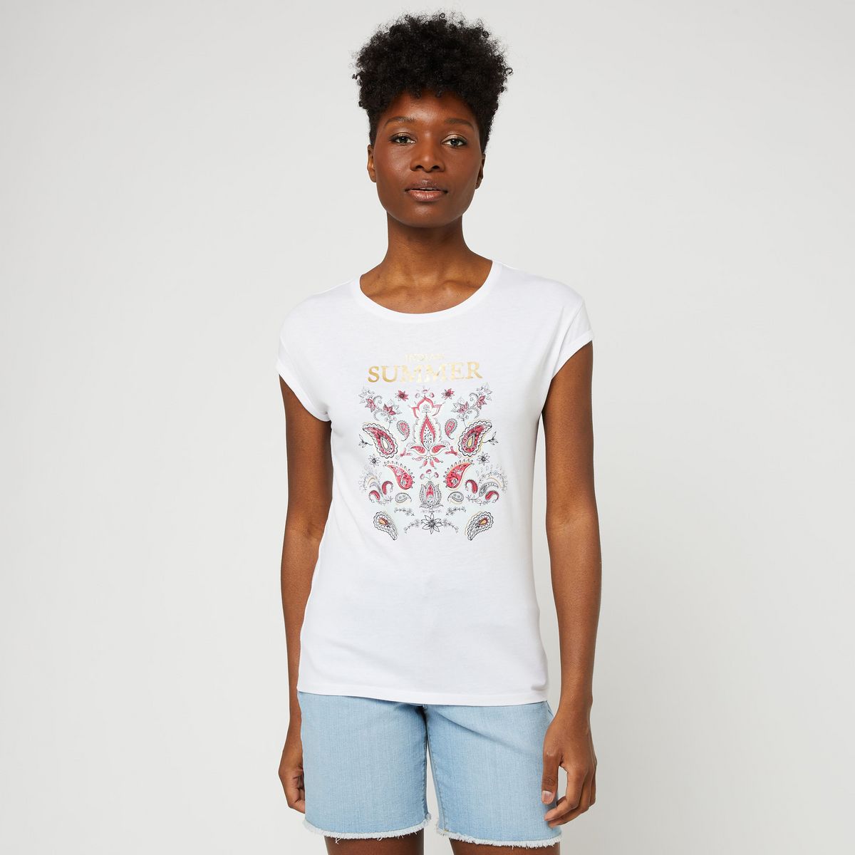 INEXTENSO T-shirt Blanc femme