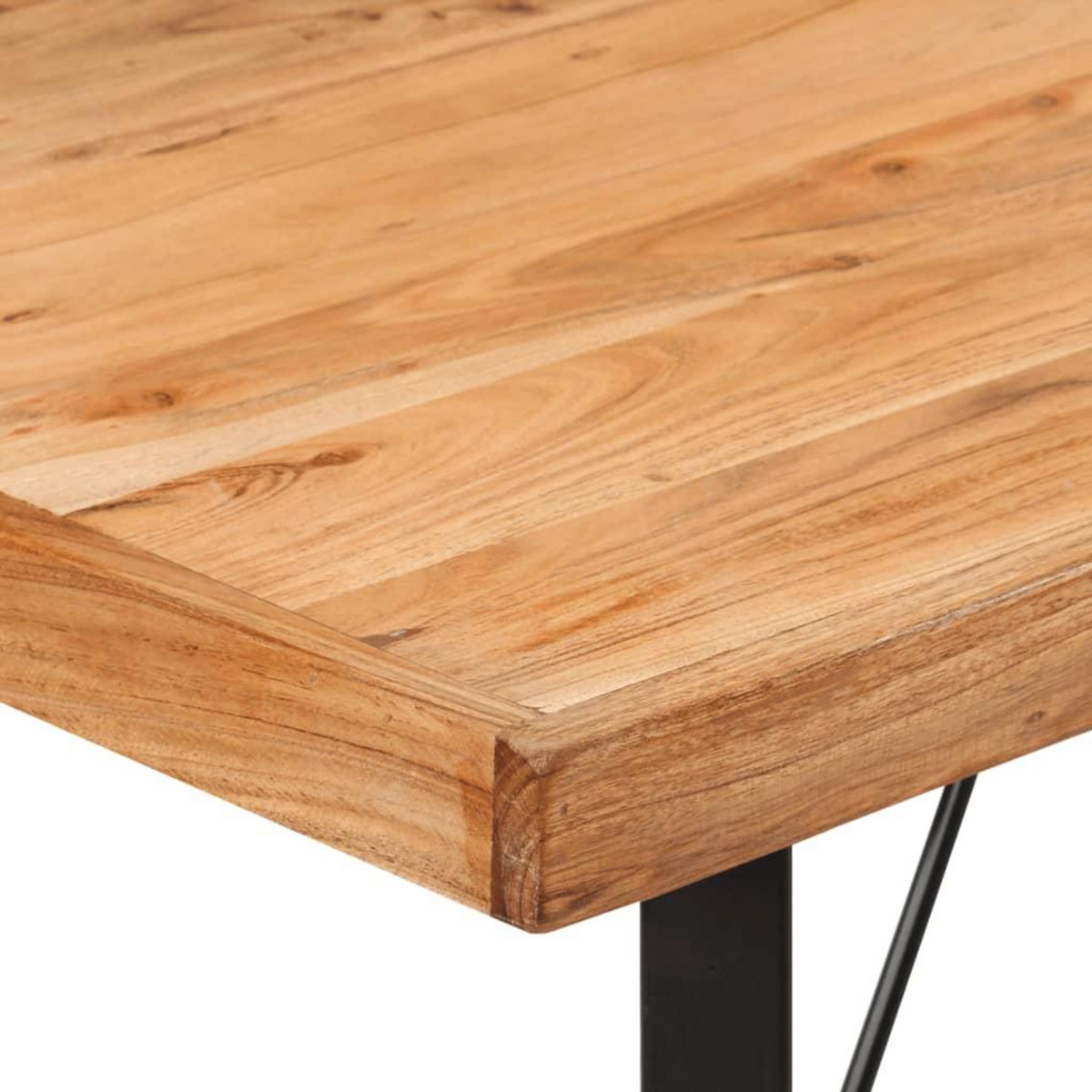 VIDAXL Table de bar 110x55x107 cm bois massif d'acacia et fer