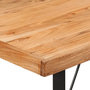Voir la diapositive 5 : VIDAXL Table de bar 110x55x107 cm bois massif d'acacia et fer