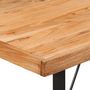 Voir la diapositive 5 : VIDAXL Table de bar 110x55x107 cm bois massif d'acacia et fer