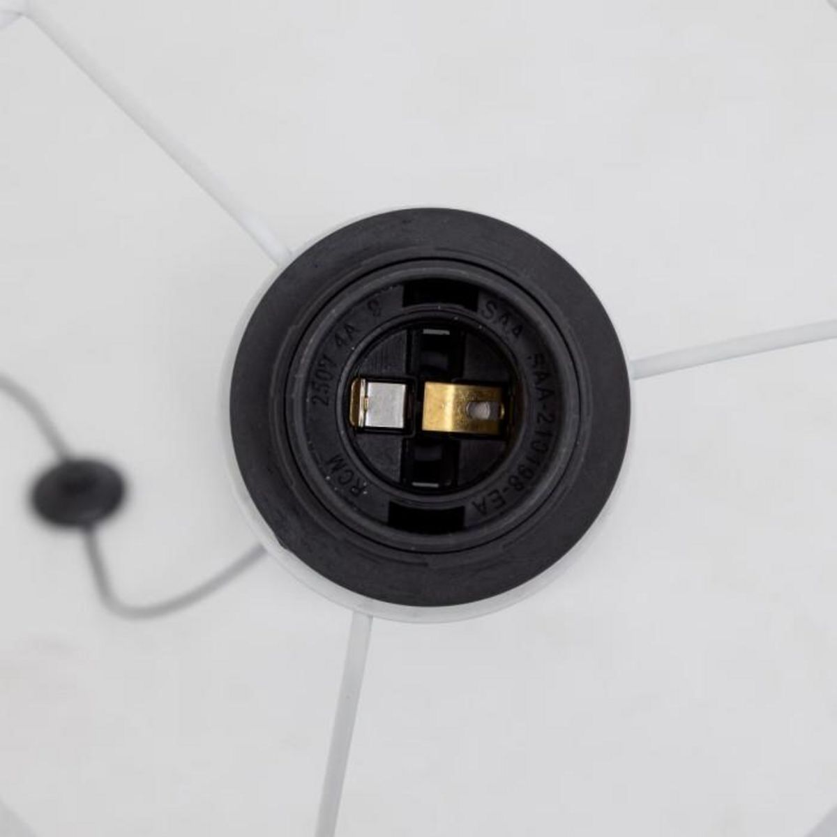 Paris Prix Lampadaire en Coton  Tobie  37cm Blanc & Noir