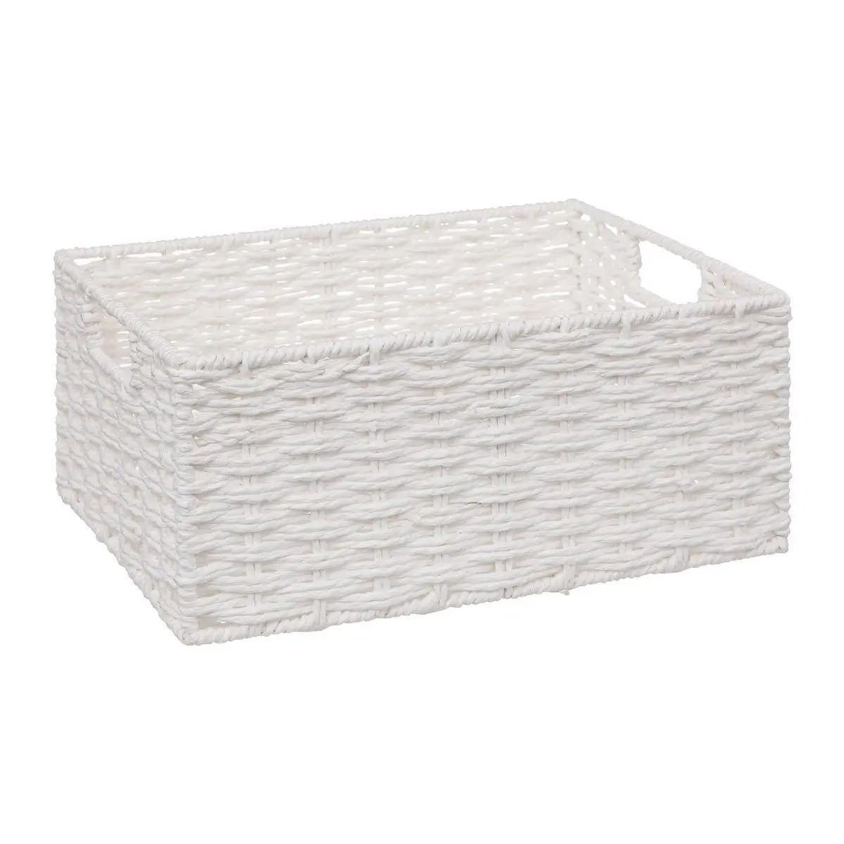 FIVE Lot de 4 Paniers de Rangement  Costa  32cm Blanc