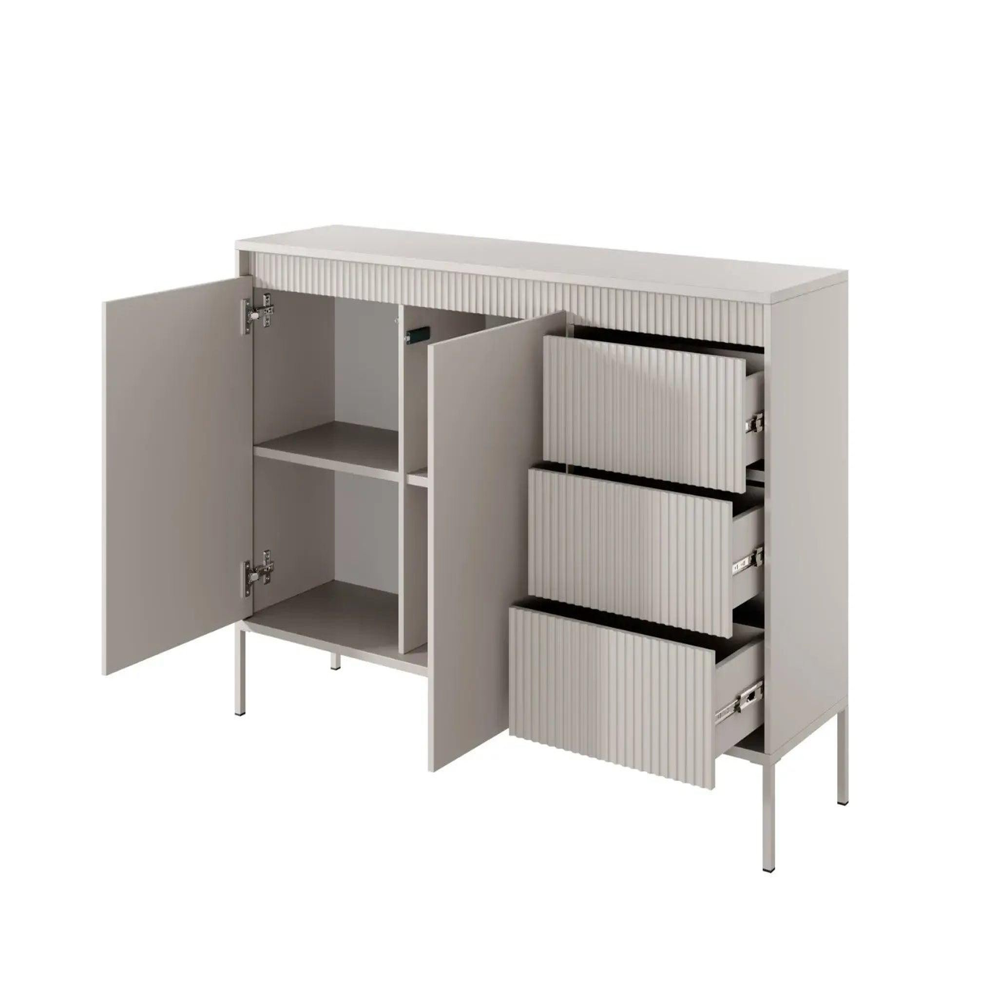 Voir la diapositive 6 : CASANOVA PARIS Alina - buffet 153cmpieds en métal