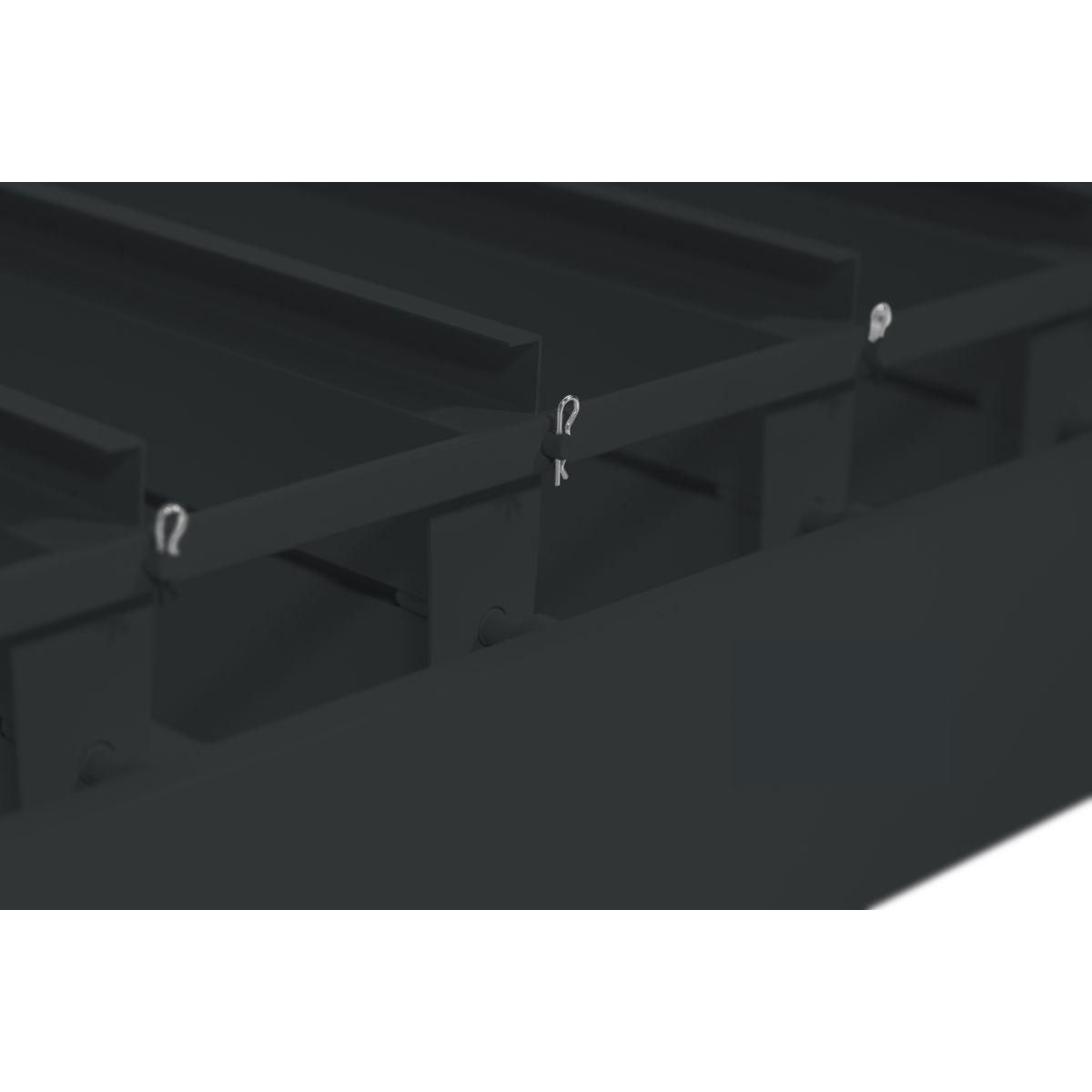 OMBREA Pergola Bioclimatique 3x6m anthracite 6 pieds OMBREA®