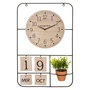 Voir la diapositive 1 : ATMOSPHERA Horloge Murale & Date  Camille  51cm Noir