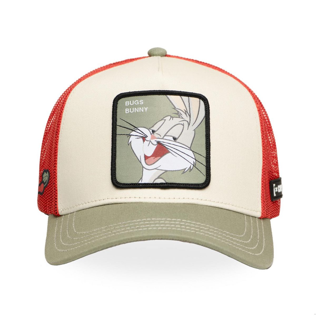 CAPSLAB Casquette trucker avec filet en sergé de coton Looney Tunes Bug Bunny