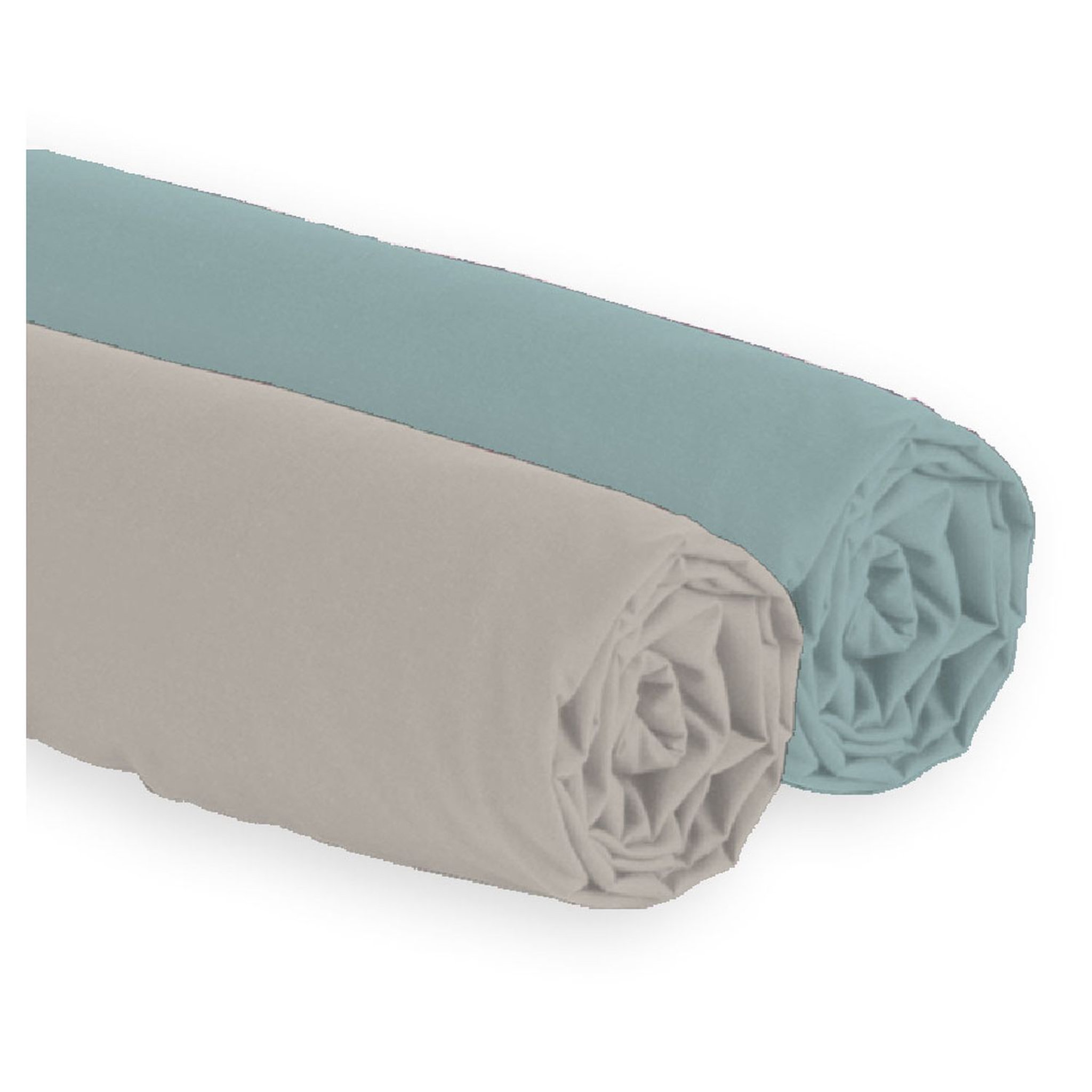 Voir la diapositive 2 : Drap housse uni en coton Bio 