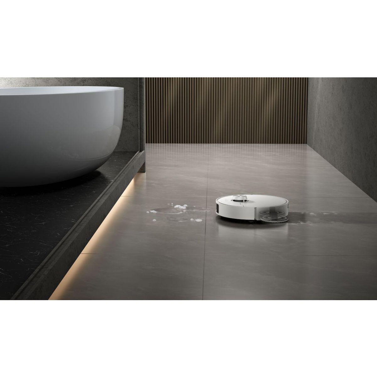 DREAME Robot Aspirateur Laveur MatriX10 Ultra blanc avec serpillères auto-interchangeables