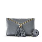 CARLA BELOTTI CARLA BELOTTI - Pochette MIA 18 cm. Coloris disponibles : Gris, Marron