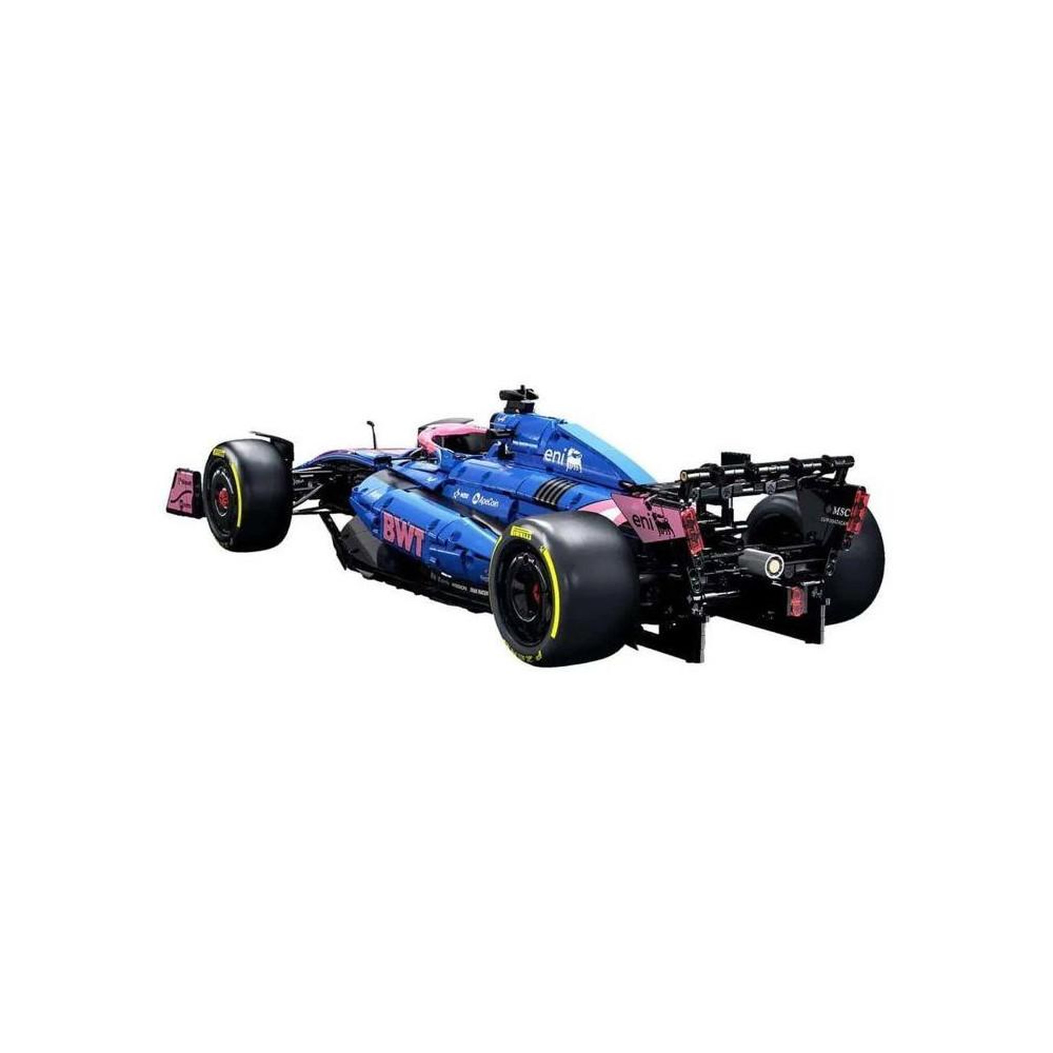 Voir la diapositive 4 : Kit de construction Formule 1 1:8 réplique Alpine F1 A525 au moteur V6 visible, DRS fonctionnel et suspension push-rod, 2173 pièces