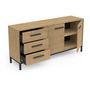 Voir la diapositive 4 : Enfilade 2 portes 3 tiroirs L152cm DAFT