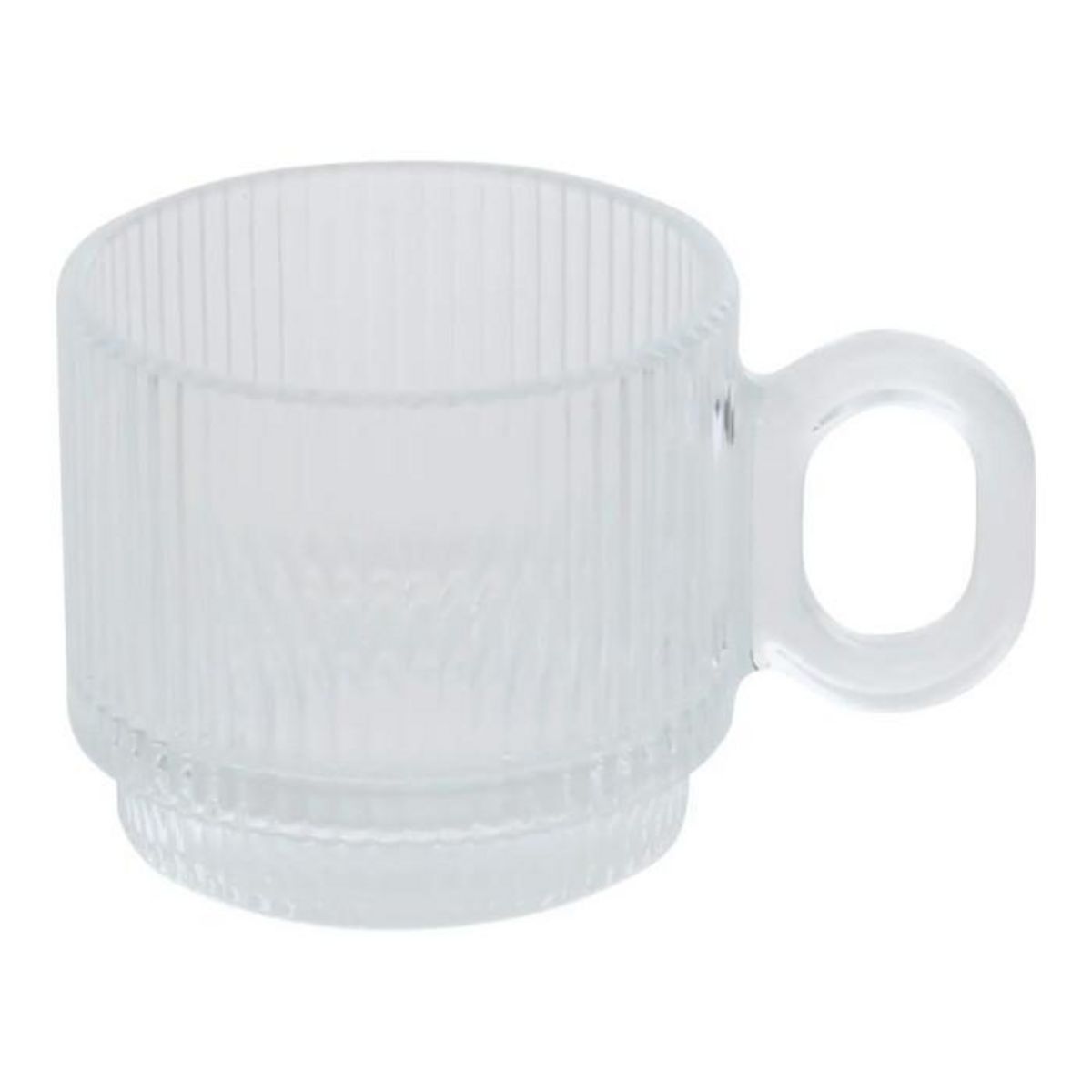 SECRET DE GOURMET Lot de 6 Tasses à Café  Lorene  10cl Transparent