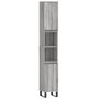 Voir la diapositive 2 : VIDAXL Armoire de bain sonoma gris 30x30x190 cm bois d'ingenierie