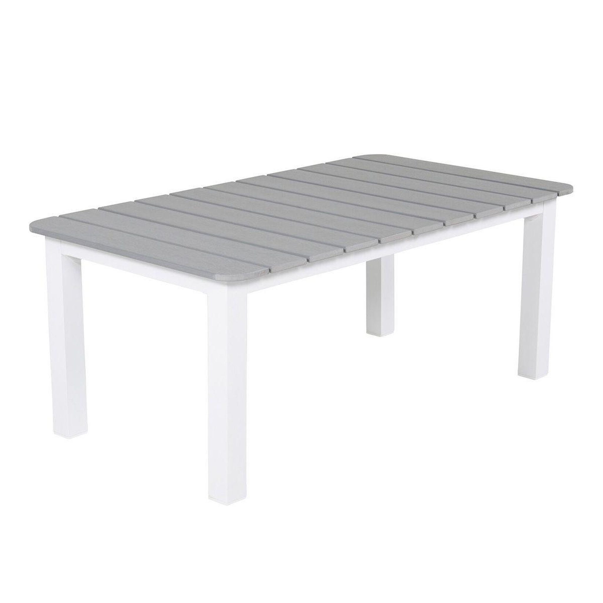 Voir la diapositive 1 : Paris Prix Table basse de jardin  parma  110cm gris