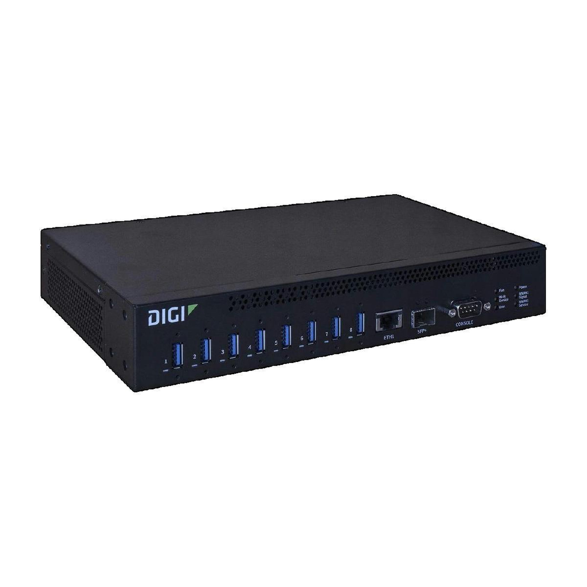 TRITON Hub USB Triton Digi AW08-G300 Noir 8 Ports USB 3.1 Gen 1 avec Port Ethernet