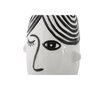 Voir la diapositive 4 : Paris Prix Vase Déco Visage en Porcelaine  Face  26cm Blanc & Noir