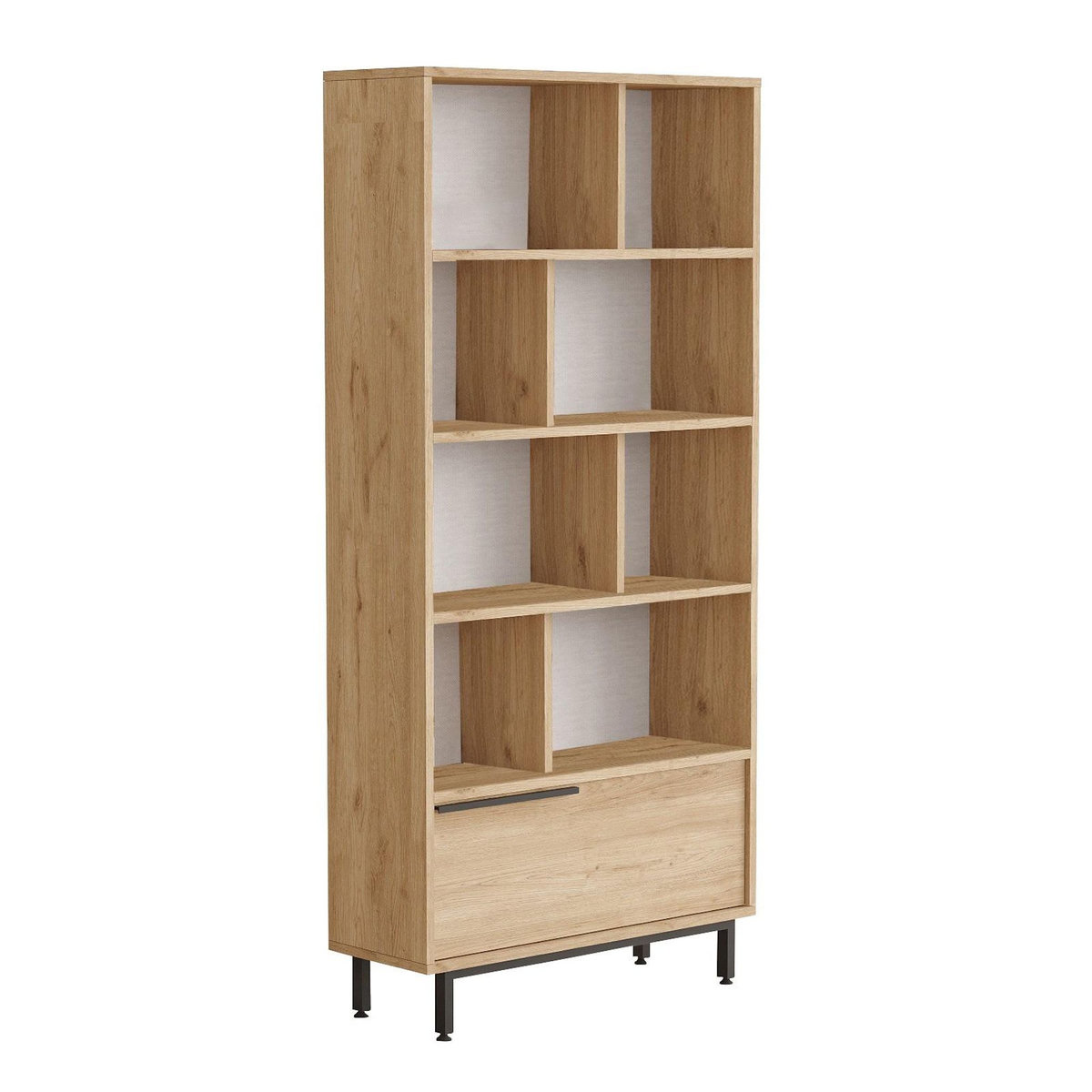 Habitat et Jardin Bibliothèque en bois  Calvin  83,9 x 29,5 x 175,6 cm - Noyer