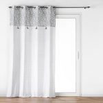 Paris Prix Rideau à Œillets Imprimé  Flavie  140x240cm Gris
