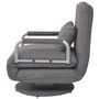 Voir la diapositive 4 : VIDAXL Fauteuil pivotant et canape-lit gris fonce tissu