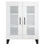 Voir la diapositive 5 : VIDAXL Buffet Blanc brillant 69,5x34x90 cm Bois d'ingenierie