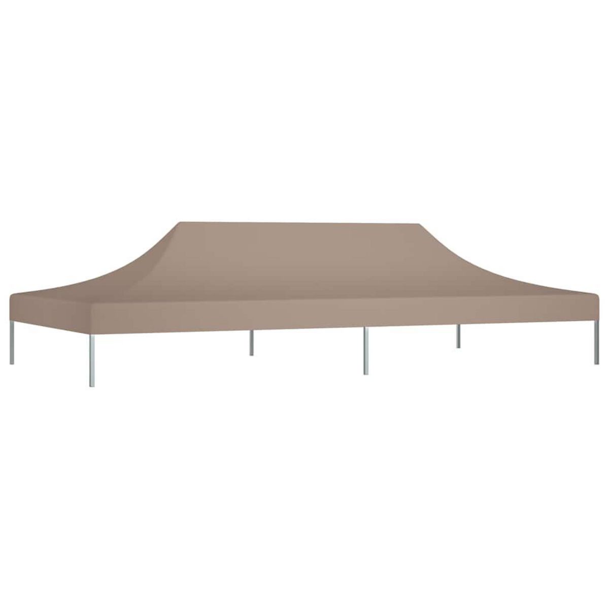 VIDAXL Toit de tente de reception 6x3 m Taupe 270 g/m^2