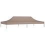 Voir la diapositive 2 : VIDAXL Toit de tente de reception 6x3 m Taupe 270 g/m^2