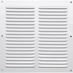CENTRALE BRICO Grille d'aération aluminium laqué, L.20 x l.20 cm