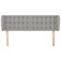 Voir la diapositive 3 : VIDAXL Tete de lit avec oreilles Gris clair 147x23x78/88 cm Tissu