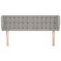 Voir la diapositive 3 : VIDAXL Tete de lit avec oreilles Gris clair 147x23x78/88 cm Tissu