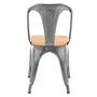 Voir la diapositive 3 : Rendez vous déco Lot de 2 chaises en métal noir et bois d'orme - Yoanna