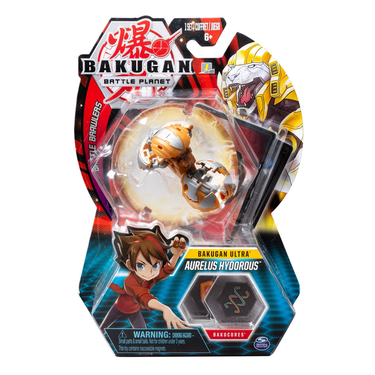 SPIN MASTER Pack figurine Ultra Aurelus Hydorous + cartes - Bakugan Battle Planet