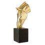 Voir la diapositive 1 : Paris Prix Tête de Cheval sur Socle  Hollywood  95cm Doré