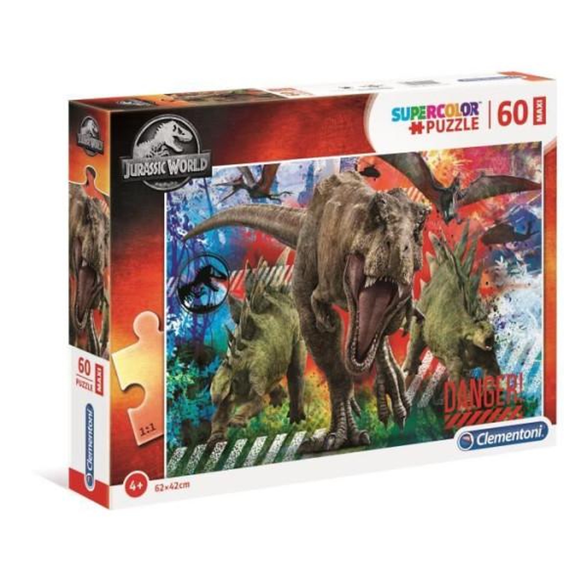 CLEMENTONI Puzzle enfant - clementoni - jurassic world - moins de 100 pieces - cinéma et publicité