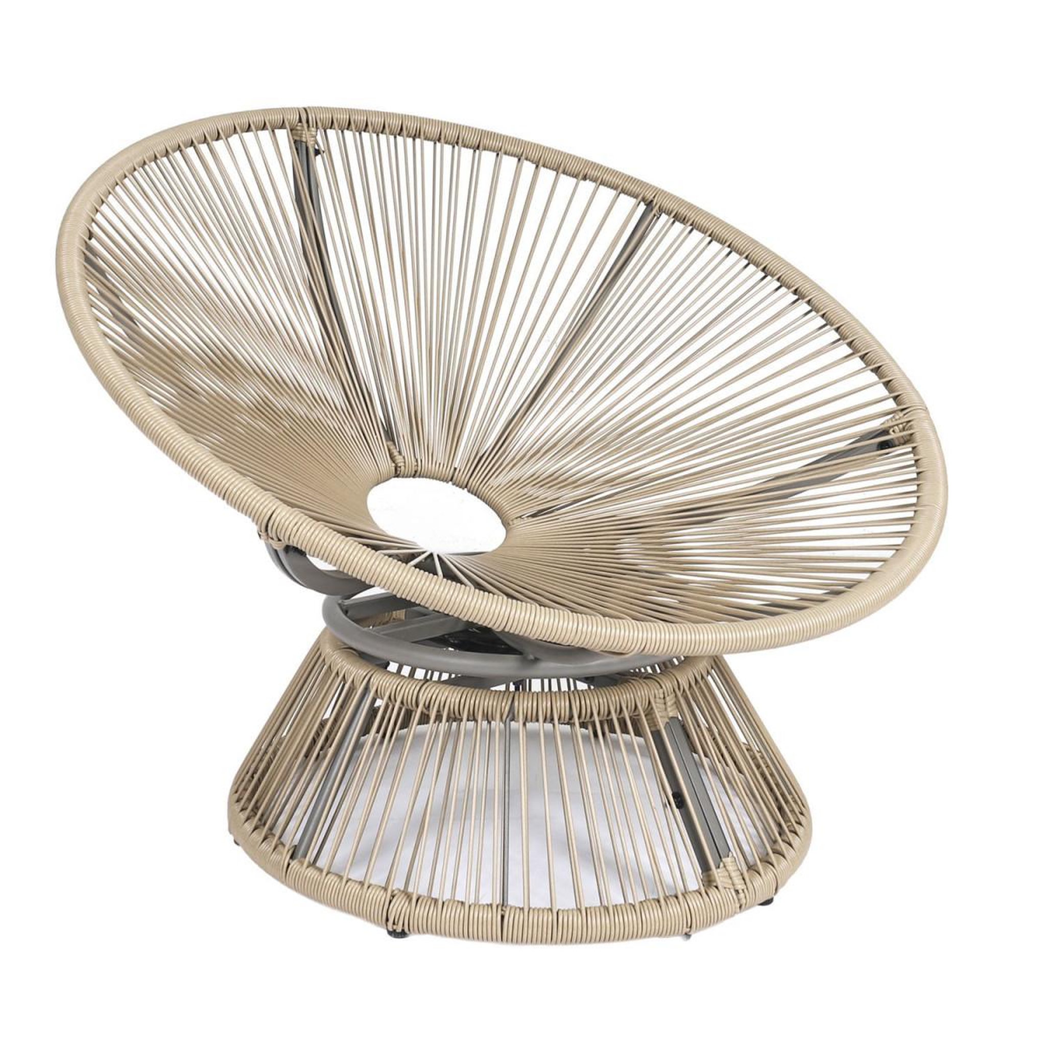 Voir la diapositive 5 : The Home Deco Factory Fauteuil papasan  cancun  96cm naturel