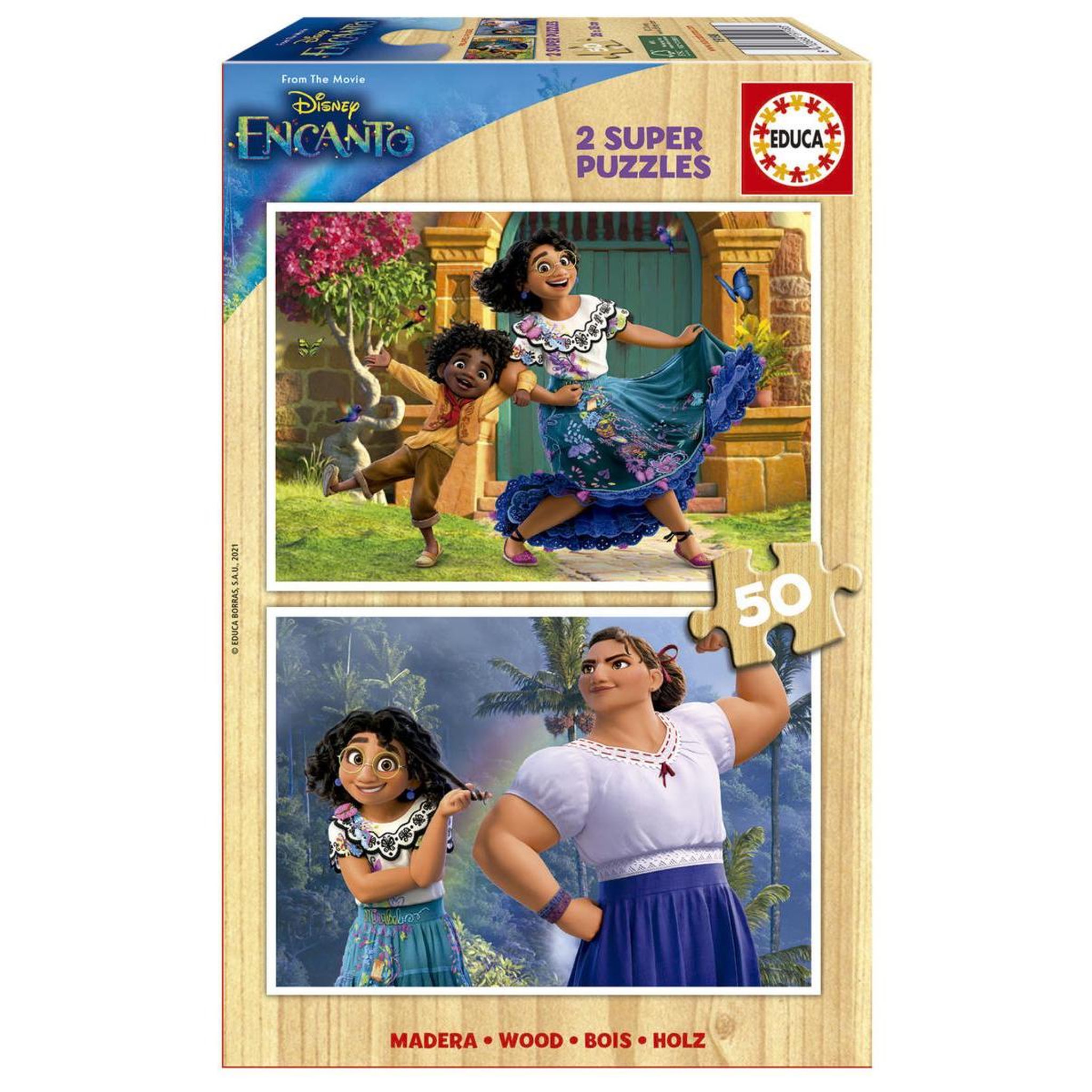 EDUCA puzzles 2 X 50 pcs Encanto en bois