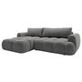 Voir la diapositive 3 : BEST MOBILIER Yulin - canapé d'angle gauche 4 places convertible avec coffre en tissu bouclette