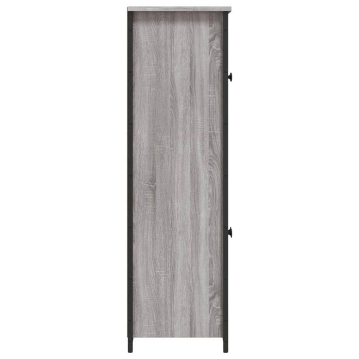 VIDAXL Buffet haut sonoma gris 62x32x106,5 cm bois d ingénierie