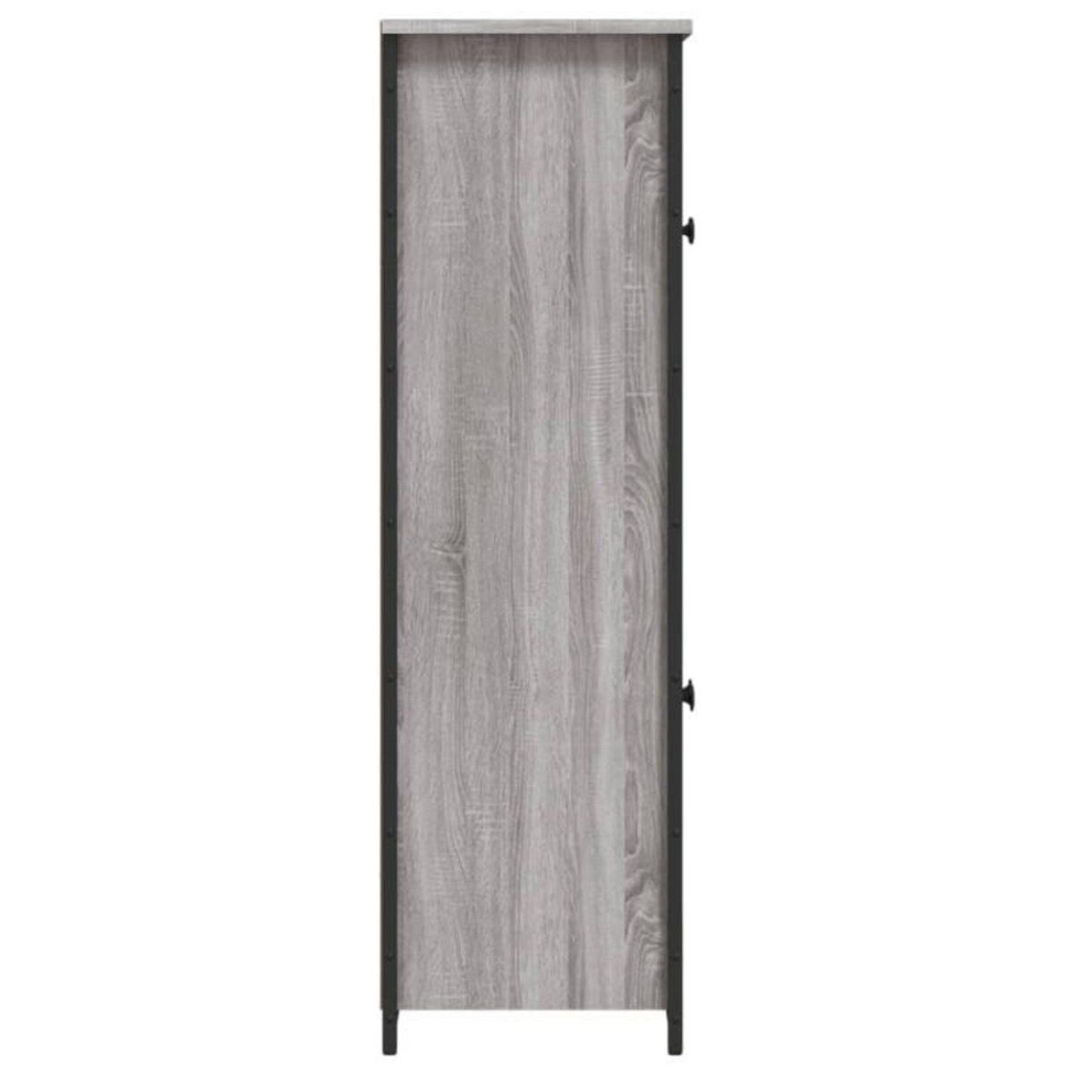 VIDAXL Buffet haut sonoma gris 62x32x106,5 cm bois d ingénierie
