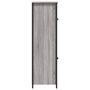 Voir la diapositive 6 : VIDAXL Buffet haut sonoma gris 62x32x106,5 cm bois d ingénierie