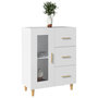 Voir la diapositive 4 : VIDAXL Buffet blanc 69,5x34x90 cm bois d'ingenierie