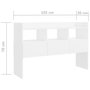 Voir la diapositive 6 : VIDAXL Buffet Blanc 105x30x70 cm Bois d'ingenierie