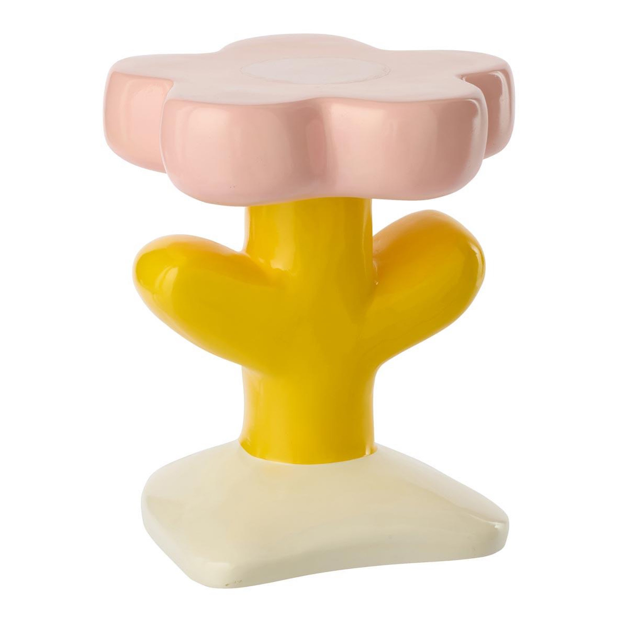 J-LINE Table d'Appoint Enfant Fleur  Mia  45cm Multicolore