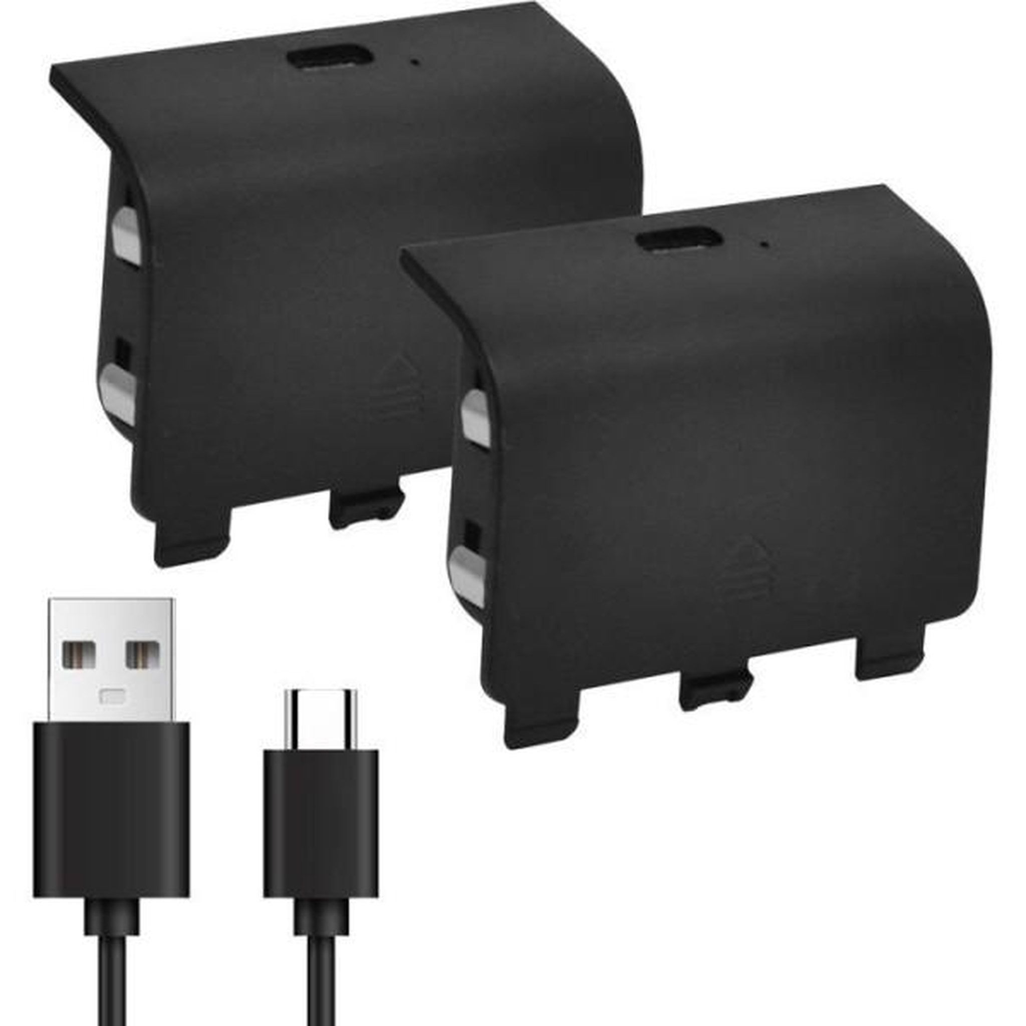 Voir la diapositive 2 : ONLAN Kit Play & Charge pour 2 manettes - ONLAN - Xbox Series - Noir