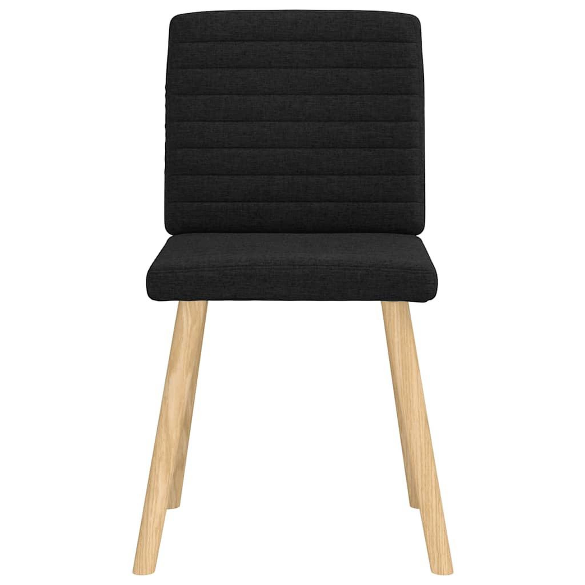 Voir la diapositive 4 : VIDAXL Chaises a manger lot de 6 noir tissu