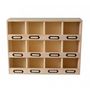 Voir la diapositive 2 : Artemio Casier de rangement en bois 12 emplacements