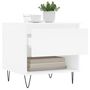 Voir la diapositive 4 : VIDAXL Table basse blanc 50x46x50 cm bois d'ingenierie